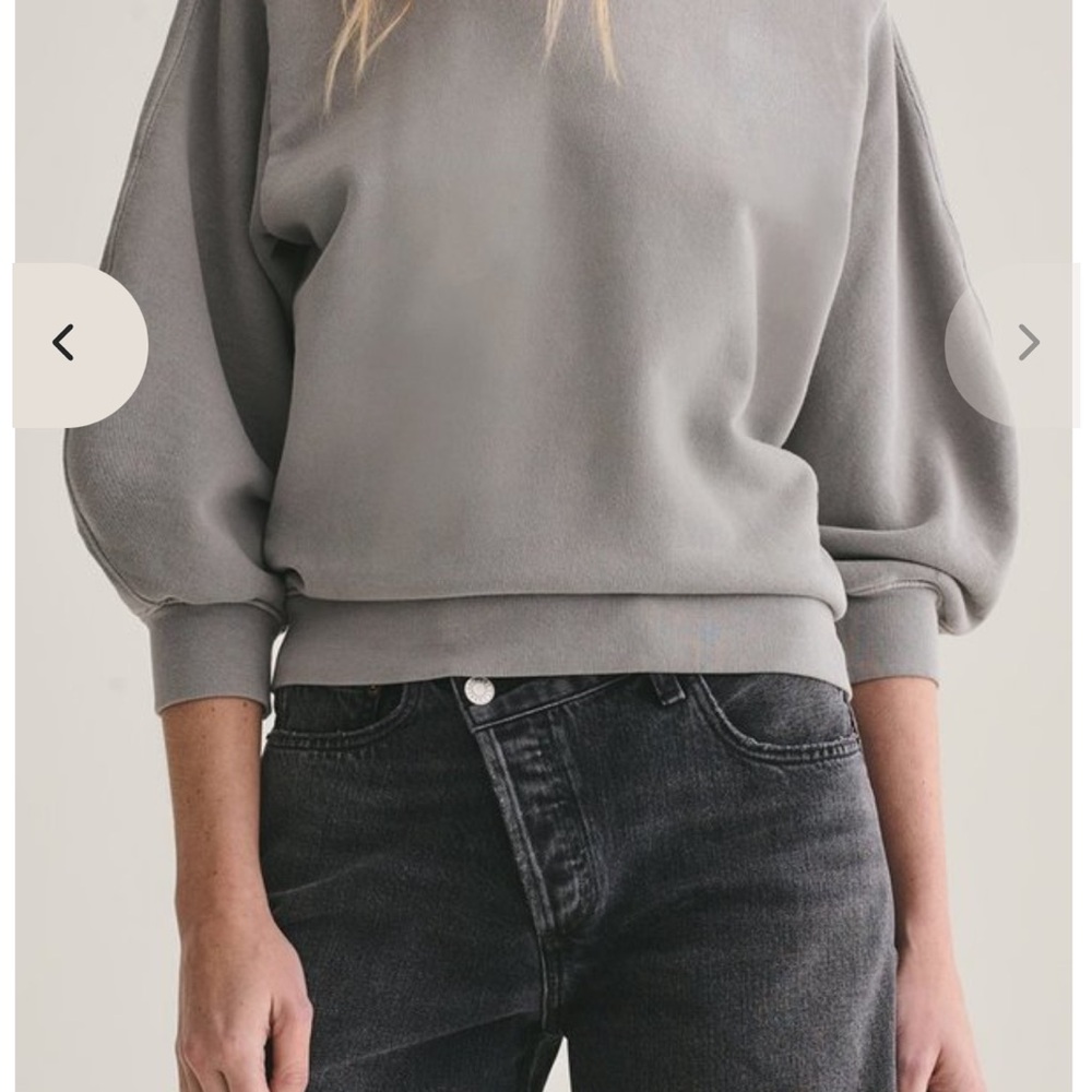 Agolde Heather Gray Crewneck Top